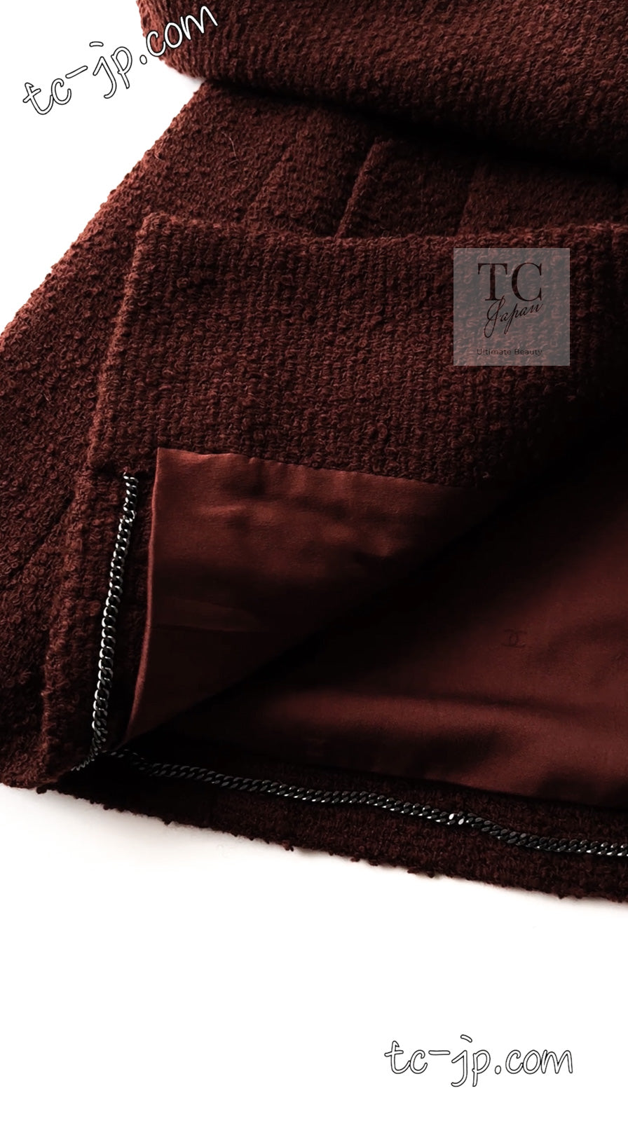 CHANEL 97A Vintage Choco Brown Wool Tweed Jacket 36 38 シャネル ヴィンテージ チョコ ブラウン ウール ツイード ジャケット 即発