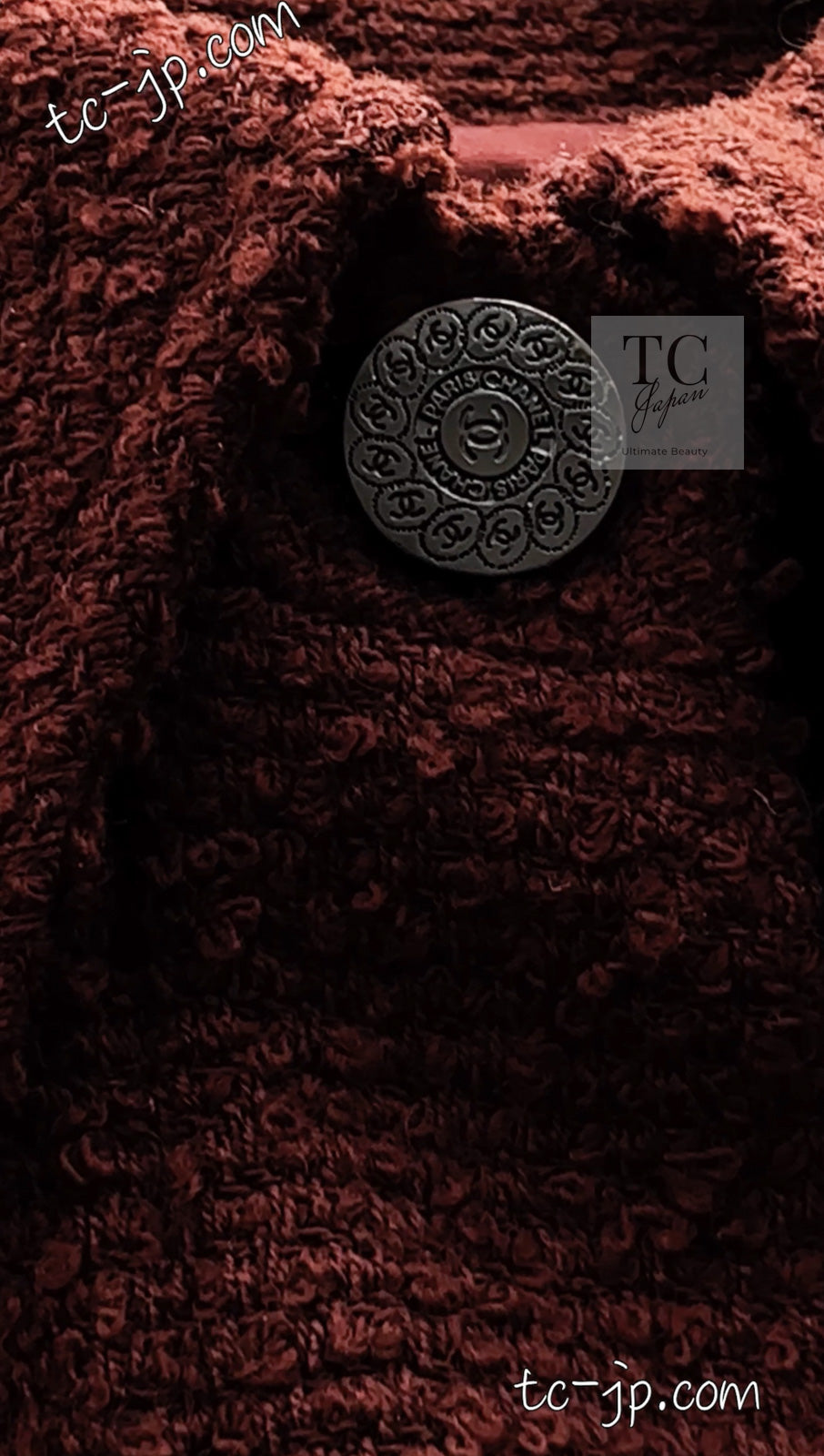 CHANEL 97A Vintage Choco Brown Wool Tweed Jacket 36 38 シャネル ヴィンテージ チョコ ブラウン ウール ツイード ジャケット 即発