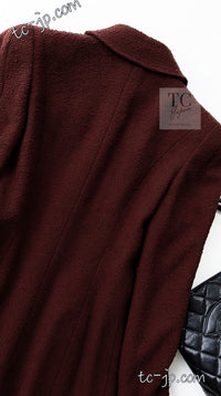 CHANEL 97A Vintage Choco Brown Wool Tweed Jacket 36 38 シャネル ヴィンテージ チョコ ブラウン ウール ツイード ジャケット 即発