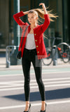 CHANEL 92A Vintage Red Gold Buttons Cotton Tweed Jacket 42 シャネル ヴィンテージ レッド ゴールド ボタン コットン ツイード ジャケット 即発