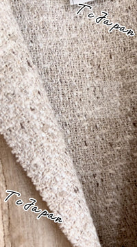 CHANEL 03S Beige Silk Cropped Cardigan Jacket 36 シャネル ベージュ シルク クロップド カーディガン ジャケット 即発