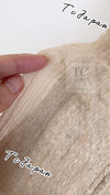 CHANEL 03S Beige Silk Cropped Cardigan Jacket 36 シャネル ベージュ シルク クロップド カーディガン ジャケット 即発