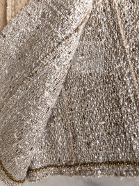 CHANEL 03S Beige Silk Cropped Cardigan Jacket 36 シャネル ベージュ シルク クロップド カーディガン ジャケット 即発