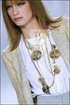 CHANEL 03S Beige Silk Cropped Cardigan Jacket 36 シャネル ベージュ シルク クロップド カーディガン ジャケット 即発