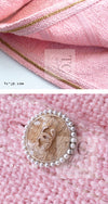 CHANEL 16C Pink CC Pearl Buttons Cotton Collarless Jacket 34 シャネル 一番人気 ピンク CC パール ボタン コットン ノーカラー ジャケット 即発