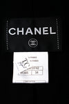 CHANEL 12S Black CC Silver Logo Cotton Tweed Jacket 34 36 38 シャネル ブラック CCロゴ シルバー刺繍 コットン ツイード ジャケット 即発
