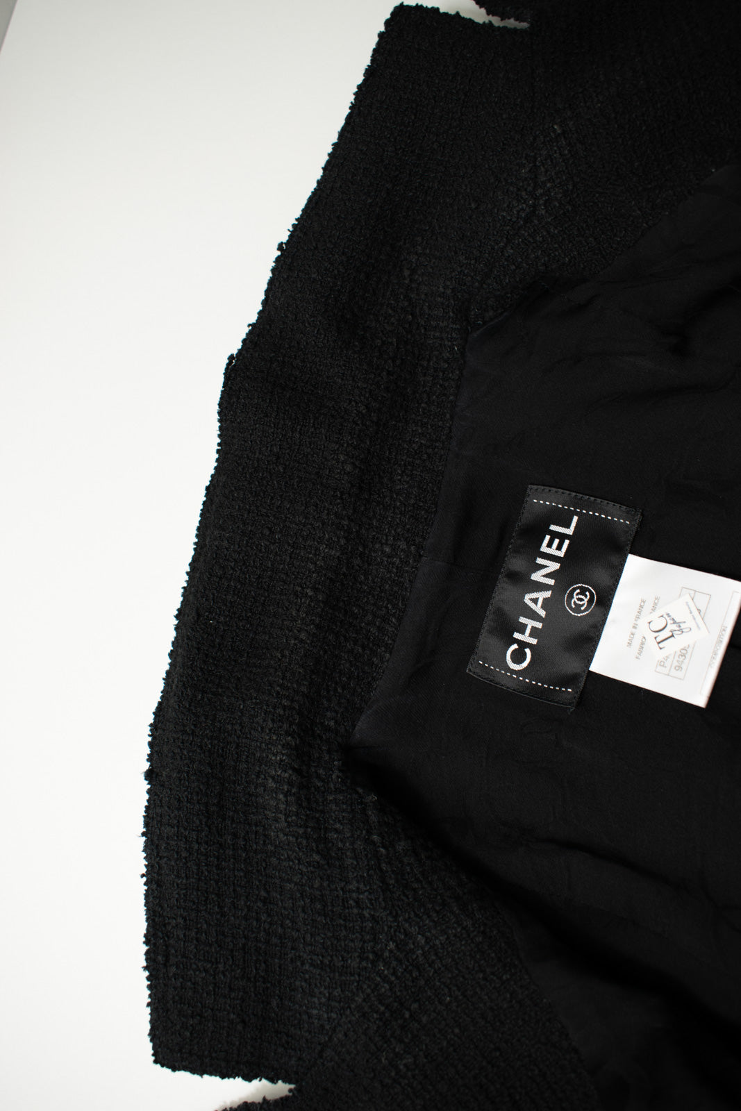 シャネル ジャケット CHANEL ブラック CCロゴ シルバー刺繍