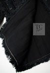 CHANEL 05S Black Sequin Embellishments Tweed Jacket 36 シャネル ブラック スパンコール ツイード ジャケット 即発