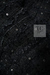 CHANEL 05S Black Sequin Embellishments Tweed Jacket 36 シャネル ブラック スパンコール ツイード ジャケット 即発