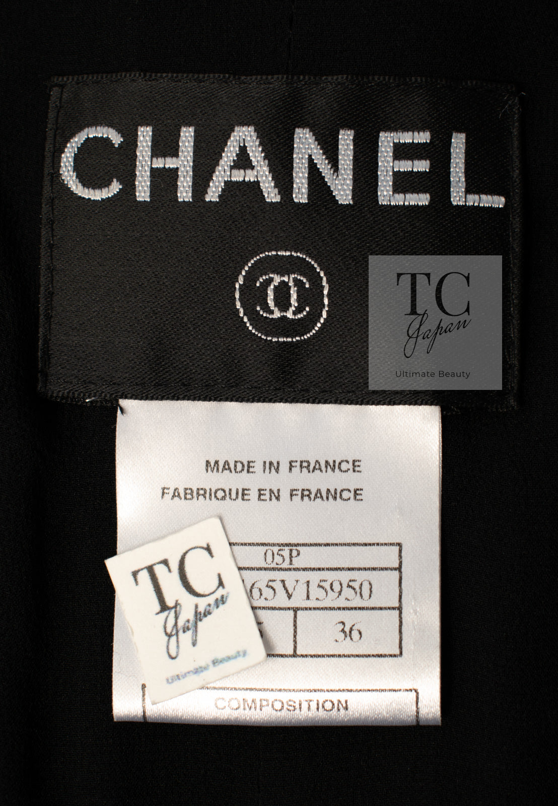 CHANEL 05S Black Sequin Embellishments Tweed Jacket 36 シャネル ブラック スパンコール ツイード ジャケット 即発