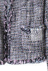 CHANEL 03A Lavender Pink Gray Multicolor Lesage Wool Tweed Jacket 34 36 シャネル ラベンダー ピンク グレー ルサージュ ツイード ジャケット 即発