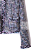 CHANEL 03A Lavender Pink Gray Multicolor Lesage Wool Tweed Jacket 34 36 シャネル ラベンダー ピンク グレー ルサージュ ツイード ジャケット 即発