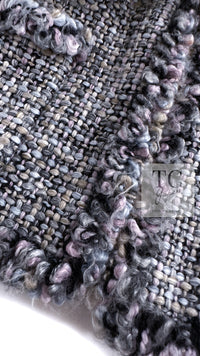 CHANEL 03A Lavender Pink Gray Multicolor Lesage Wool Tweed Jacket 34 36 シャネル ラベンダー ピンク グレー ルサージュ ツイード ジャケット 即発