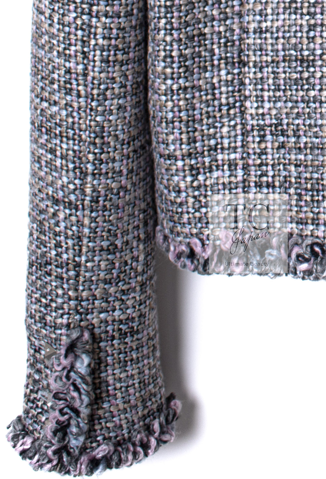 CHANEL 03A Lavender Pink Gray Multicolor Lesage Wool Tweed Jacket 34 36 シャネル ラベンダー ピンク グレー ルサージュ ツイード ジャケット 即発
