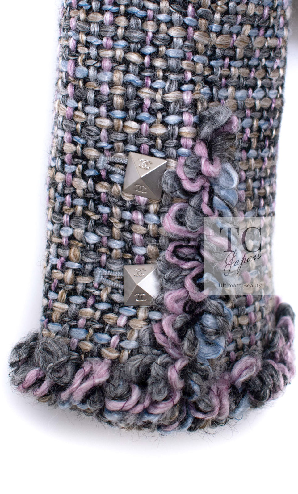 CHANEL 03A Lavender Pink Gray Multicolor Lesage Wool Tweed Jacket 34 36 シャネル ラベンダー ピンク グレー ルサージュ ツイード ジャケット 即発