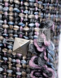 CHANEL 03A Lavender Pink Gray Multicolor Lesage Wool Tweed Jacket 34 36 シャネル ラベンダー ピンク グレー ルサージュ ツイード ジャケット 即発