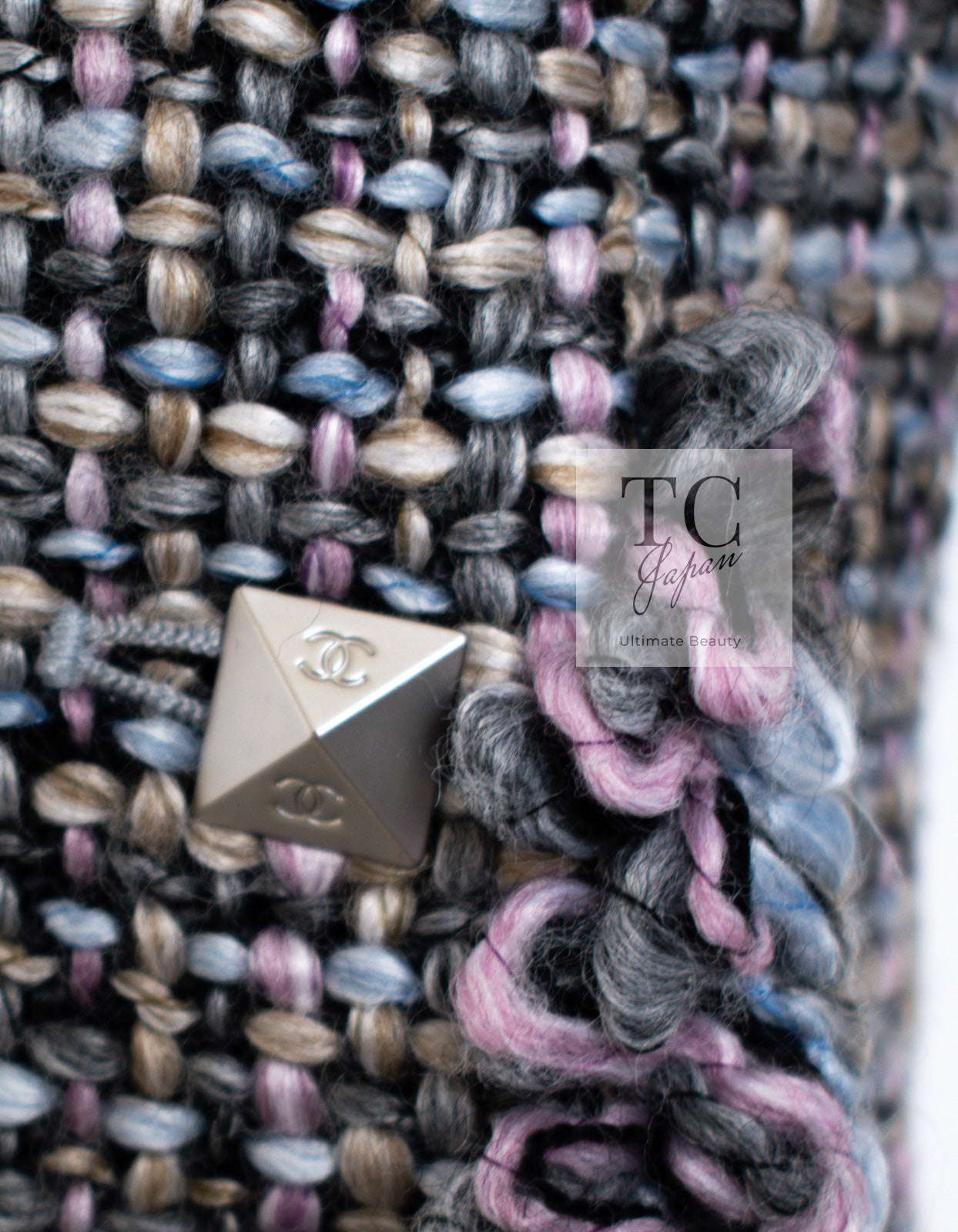CHANEL 03A Lavender Pink Gray Multicolor Lesage Wool Tweed Jacket 34 36 シャネル ラベンダー ピンク グレー ルサージュ ツイード ジャケット 即発