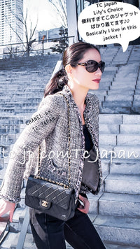 CHANEL 03A Lavender Pink Gray Multicolor Lesage Wool Tweed Jacket 42 シャネル ラベンダー ピンク グレー ルサージュ ツイード ジャケット 即発