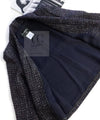 CHANEL 14B Navy Purple Metallic Tweed Jacket 36 38 シャネル ネイビー パープル メタリック ツイード ジャケット 即発