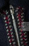 CHANEL 10PF Black Zipper Pocket Wool Silk Jacket 38 シャネル ブラック ジッパー ポケット ウール シルク ジャケット 即発
