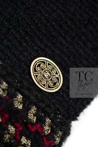 CHANEL 10PF Black Zipper Pocket Wool Silk Jacket 38 シャネル ブラック ジッパー ポケット ウール シルク ジャケット 即発