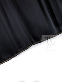 CHANEL 10PF Black Zipper Pocket Wool Silk Jacket 38 シャネル ブラック ジッパー ポケット ウール シルク ジャケット 即発