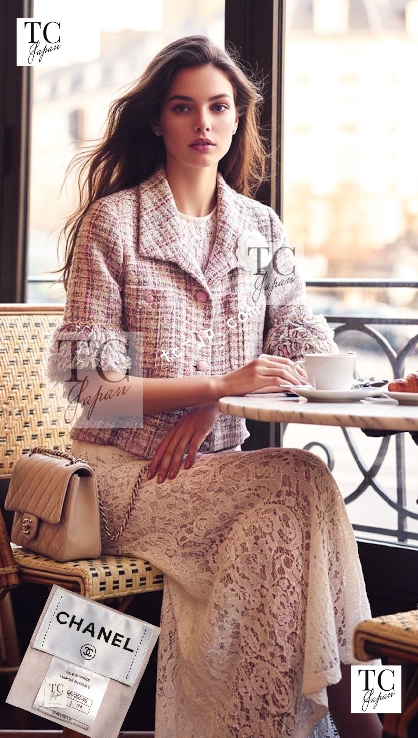 CHANEL 13C Rose Garden Multicolor Lesage Tweed Jacket 34 36 シャネル ローズガーデン マルチカラー ルサージュ 襟付き ツイード ジャケット 即発 - TC JAPAN