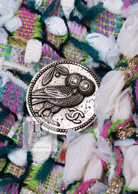 CHANEL 18C Green White Blue Fantasy Tweed Jacket 36 シャネル グリーン ホワイト ブルー ファンタジー ツイード ジャケット 即発