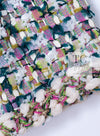 CHANEL 18C Green White Blue Fantasy Tweed Jacket 36 シャネル グリーン ホワイト ブルー ファンタジー ツイード ジャケット 即発