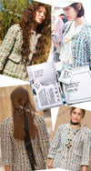 CHANEL 18C Green White Blue Fantasy Tweed Jacket 36 シャネル グリーン ホワイト ブルー ファンタジー ツイード ジャケット 即発