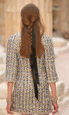 CHANEL 18C Green White Blue Fantasy Tweed Jacket 36 シャネル グリーン ホワイト ブルー ファンタジー ツイード ジャケット 即発