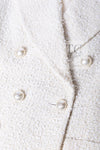 CHANEL 19C Ivory LA PAUSA Buttons Double Jacket 36 38 シャネル アイボリー ラ パウザ ロゴ ボタン ダブル ジャケット 即発