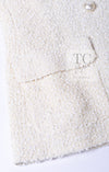 CHANEL 19C Ivory LA PAUSA Buttons Double Jacket 36 38 シャネル アイボリー ラ パウザ ロゴ ボタン ダブル ジャケット 即発