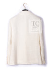 CHANEL 19C Ivory LA PAUSA Buttons Double Jacket 36 38 シャネル アイボリー ラ パウザ ロゴ ボタン ダブル ジャケット 即発