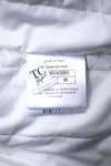 CHANEL 17B Light Grey Black Bow Logo Down Coat Jacket 34 36 38 シャネル ライトグレー ブラック リボン ロゴ ダウン ジャケット コート 即発