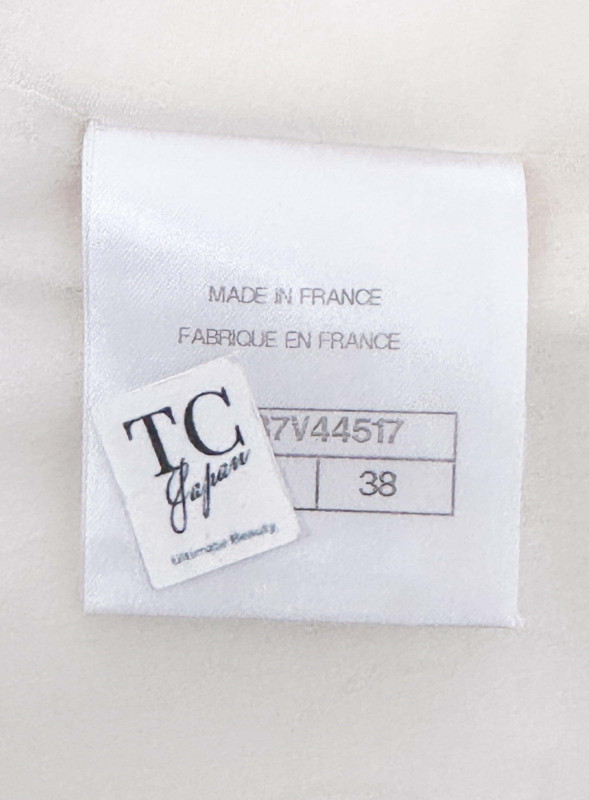 CHANEL 18S White Blue Trim Zipup Cotton Jacket 38 シャネル ホワイト ブルー トリム ジップアップ コットン ジャケット 即発