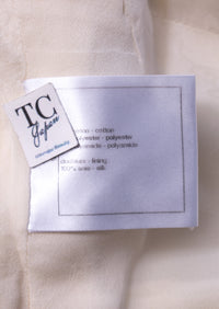 CHANEL 18S White Blue Trim Zipup Cotton Jacket 38 シャネル ホワイト ブルー トリム ジップアップ コットン ジャケット 即発