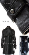 CHANEL 11A Black Matelasse Lambskin Leather Double Coat 36 シャネル ブラック マトラッセ ラムスキン レザー ダブル コート 即発