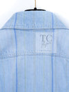 CHANEL 18S Light Blue Cotton Wash Denim Camellia Jacket Skirt Suit Set Up 36 38 シャネル ライト ブルー コットン デニム ウォッシュ カメリア ジャケット スカート スーツ セット アップ 即発