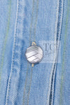 CHANEL 18S Light Blue Cotton Wash Denim Camellia Jacket Skirt Suit Set Up 36 38 シャネル ライト ブルー コットン デニム ウォッシュ カメリア ジャケット スカート スーツ セット アップ 即発