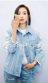 CHANEL 18S Light Blue Cotton Wash Denim Camellia Jacket Skirt Suit Set Up 36 38 シャネル ライト ブルー コットン デニム ウォッシュ カメリア ジャケット スカート スーツ セット アップ 即発