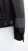 CHANEL 12A Black CC Logo Riders Blouson Coat Jacket 34 36 38 40 シャネル ブラック CC ロゴ ライダース ウール ブルゾン コート ジャケット 即発