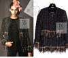 CHANEL 17PF Black Red Blue Mix Fantasy Tweed Jacket 34 ブラック レッド ブルー ミックス ファンタジー ツイード ジャケット 即発