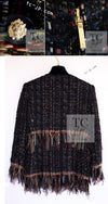 CHANEL 17PF Black Red Blue Mix Fantasy Tweed Jacket 34 ブラック レッド ブルー ミックス ファンタジー ツイード ジャケット 即発