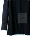 CHANEL Black Chain Trim Cotton Jacket 38 シャネル ブラック チェーン トリミング コットン ジャケット 即発