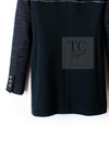 CHANEL Black Chain Trim Cotton Jacket 38 シャネル ブラック チェーン トリミング コットン ジャケット 即発