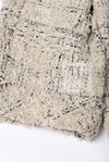CHANEL 16C Beige Grey Cotton Tweed Double Jacket 44 46 シャネル ベージュ グレー コットン ツイード ダブル ジャケット 即発