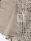 CHANEL 16C Beige Grey Cotton Tweed Double Jacket 44 46 シャネル ベージュ グレー コットン ツイード ダブル ジャケット 即発