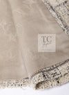 CHANEL 16C Beige Grey Cotton Tweed Double Jacket 44 46 シャネル ベージュ グレー コットン ツイード ダブル ジャケット 即発