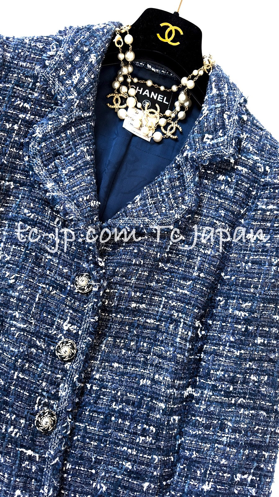 CHANELシャネル☆ジャケット☆紺ブレザー☆ヴィンテージ☆ココマークボタン CHANELシャネル☆ジャケット☆紺ブレザー☆ヴィンテージ☆ココ